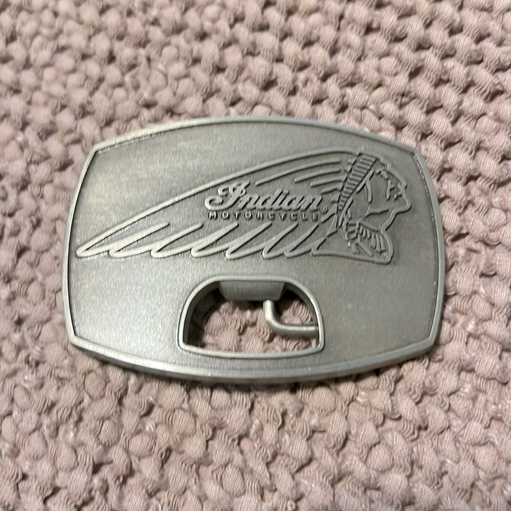 Indian Motorcycle Bottle Opener Belt Buckle